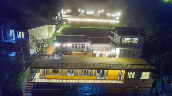Toàn cảnh Rio Skyhouse sáng đèn nhìn từ trên cao